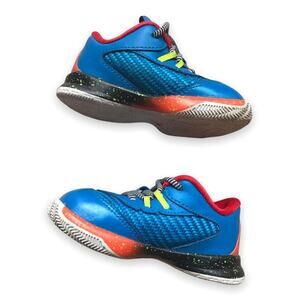 Nike Jordan Boys Girls Shoes Size 5 CP3 Chris Paul VIII Blue Orange 684885-470‎